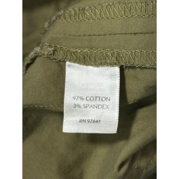 J. Jill Shorts Women's 12 green stretch bottoms w drawstring closure and pockets - Picture 4 of 14